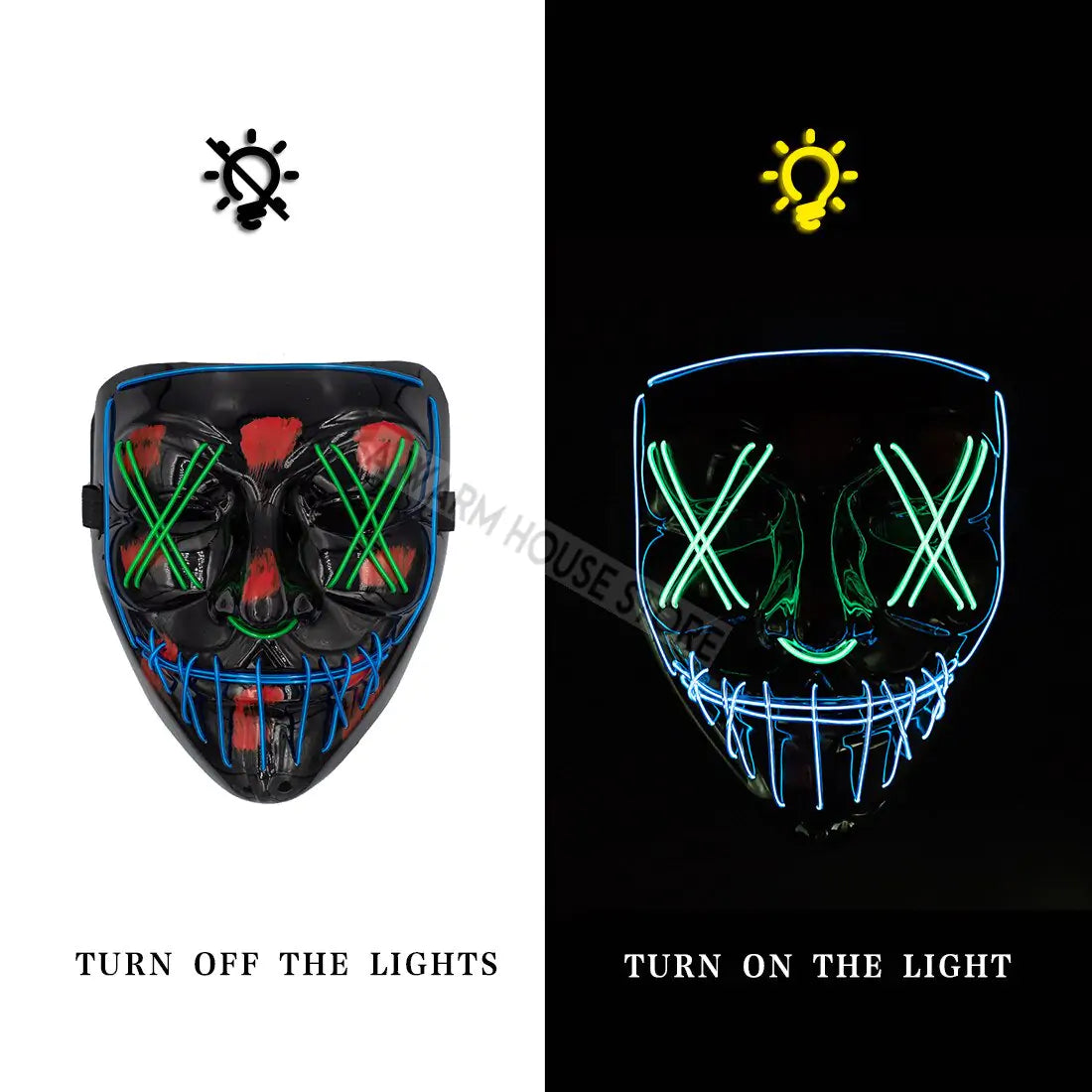 LED Halloween Mask