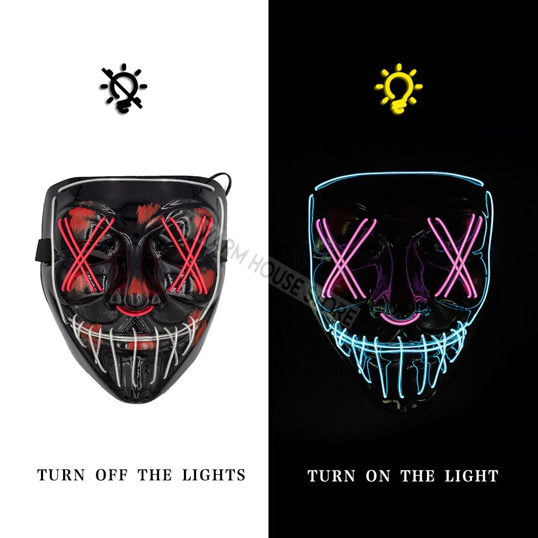 LED Halloween Mask