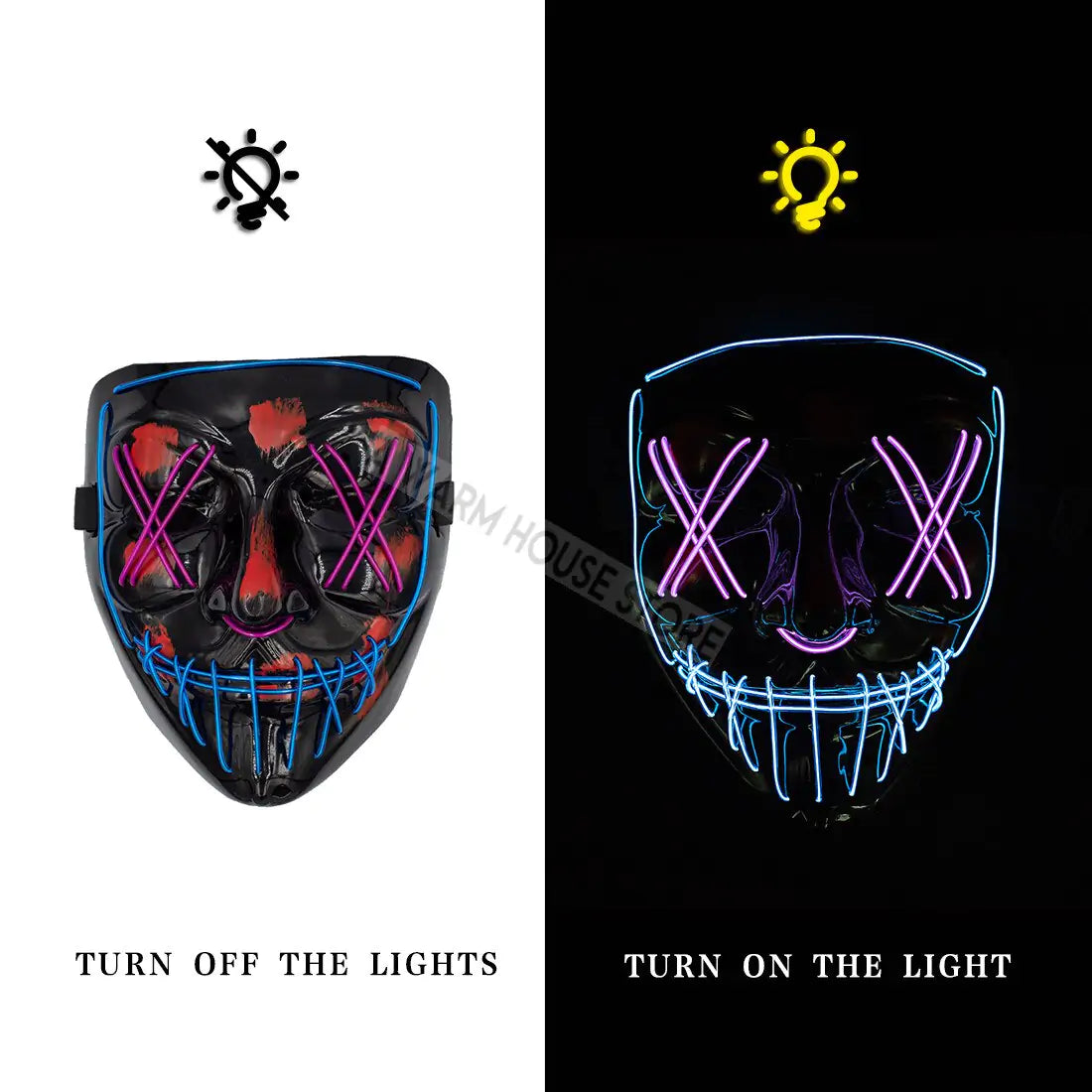 LED Halloween Mask