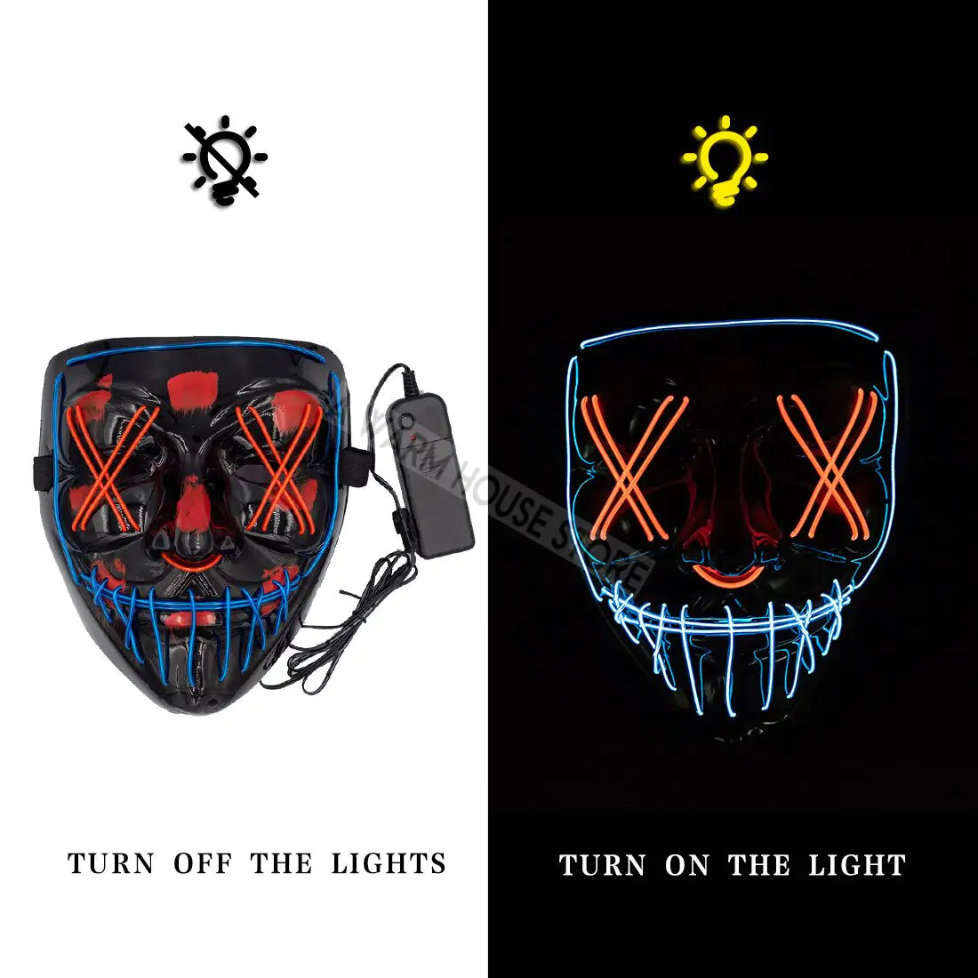 LED Halloween Mask