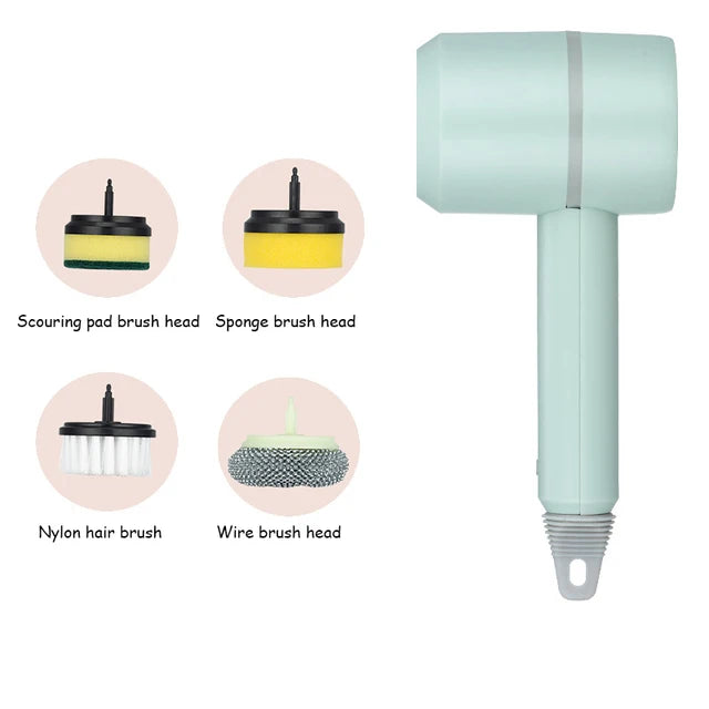 Electric Spin Scrubber Cordless Cleaning Brush