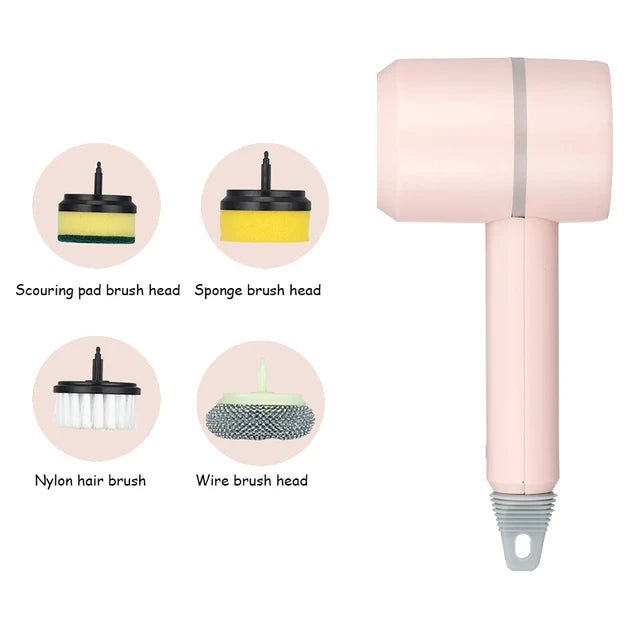 Electric Spin Scrubber Cordless Cleaning Brush