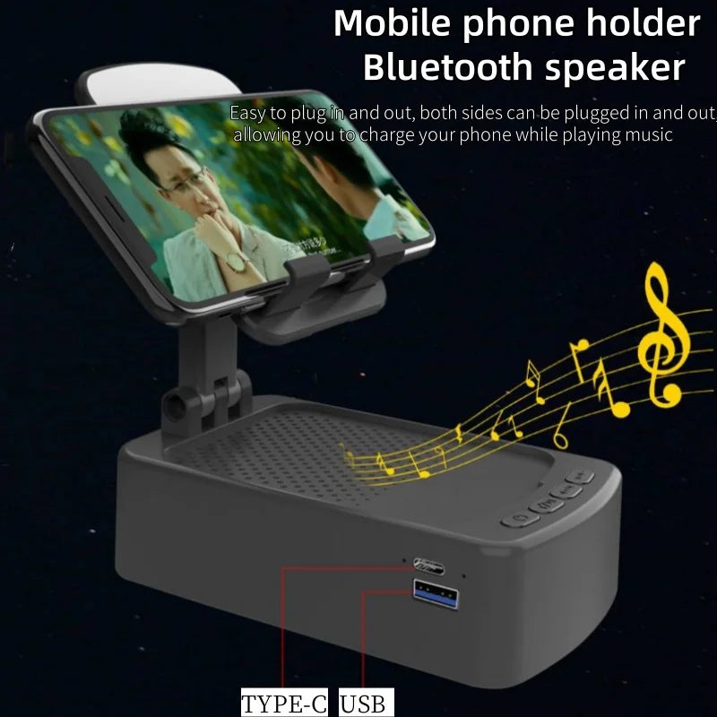 Desk-Friendly Bluetooth Speaker Stand – Universal for iPhone & Android