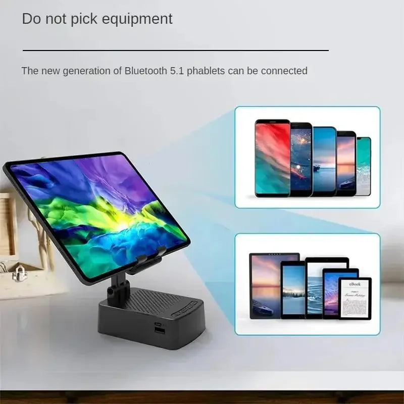 Desk-Friendly Bluetooth Speaker Stand – Universal for iPhone & Android