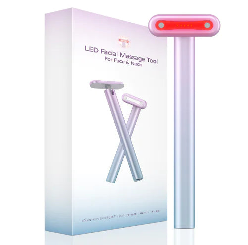 Microcurrent & Red Light Facial Wand for Radiant Skin