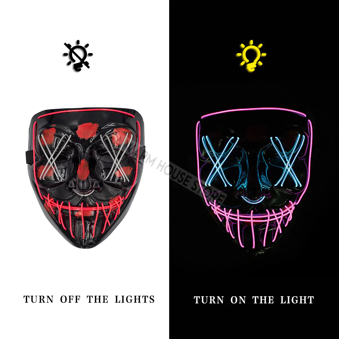 LED Halloween Mask