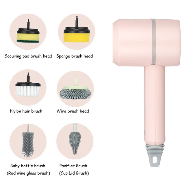 Electric Spin Scrubber Cordless Cleaning Brush